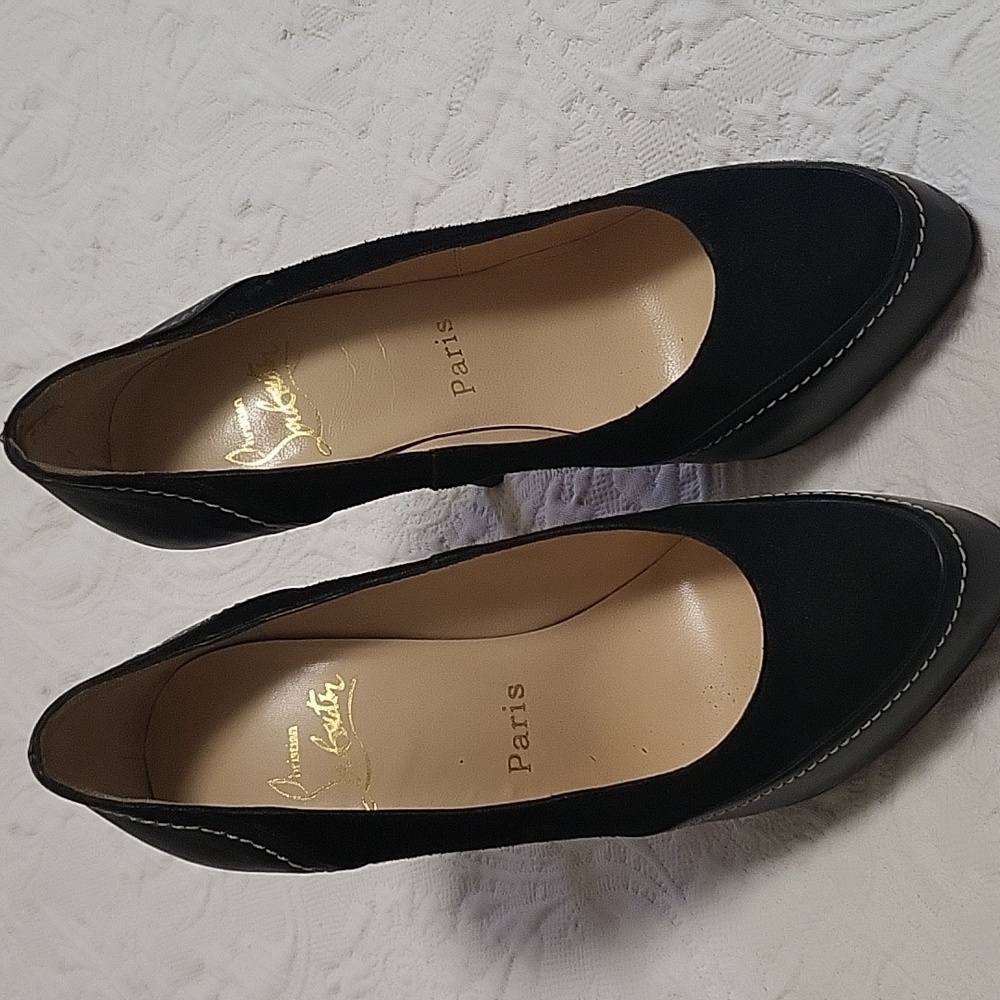 Christian Louboutin Platform Pumps In Black, Excellent Condition